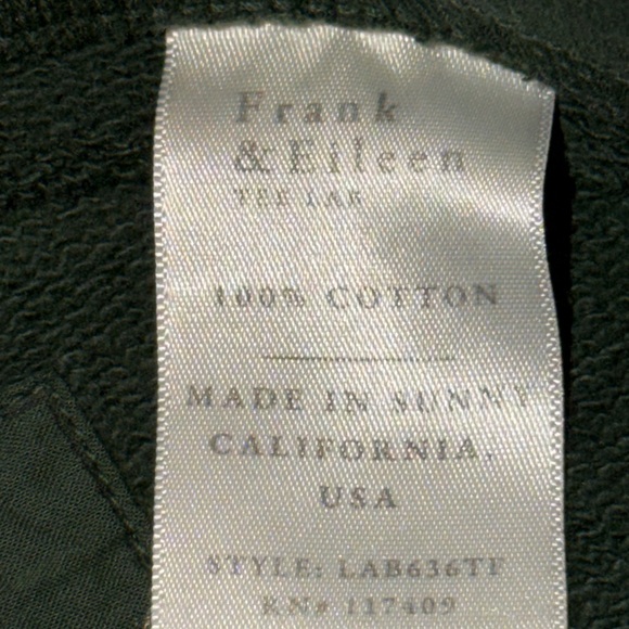 Frank & Eileen Like New, Womens 100% Cotton Green Joggers, size Xl, so cute - Picture 5 of 14